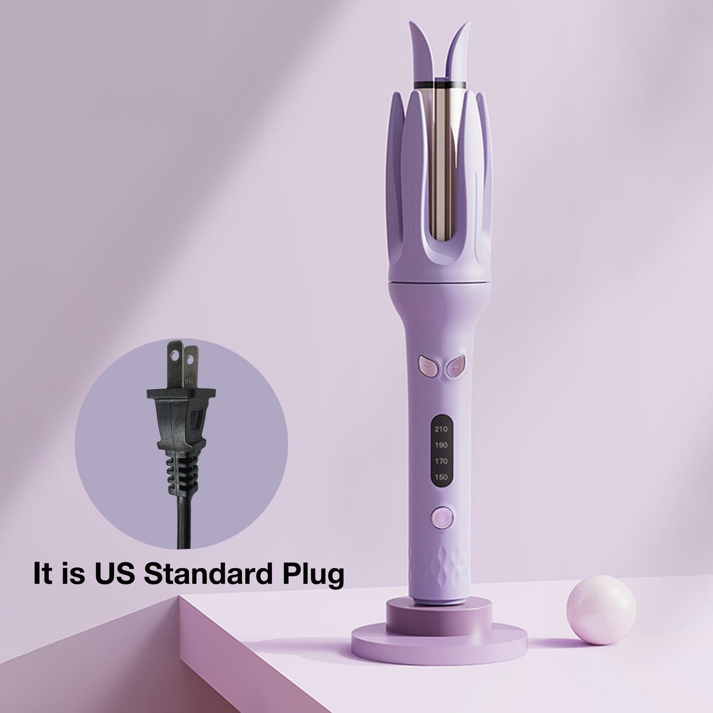 Automatic Hair Curler, 28mm Barrel, 4 Temperature Modes, Negative Ion Generator, Smart Timer And Sensor, Auto Off For Safety